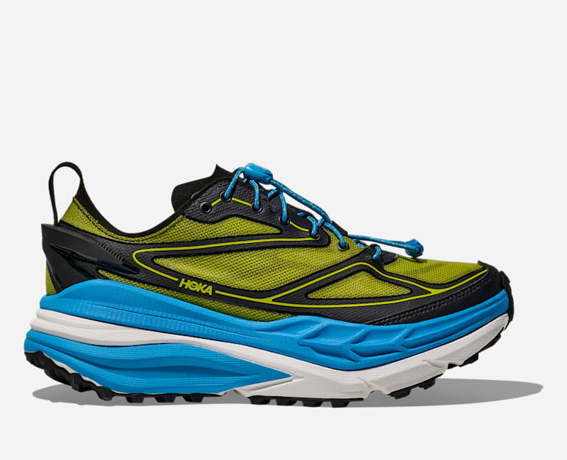 HOKA Stinson Onetrail Shoes Black Skyward Blue