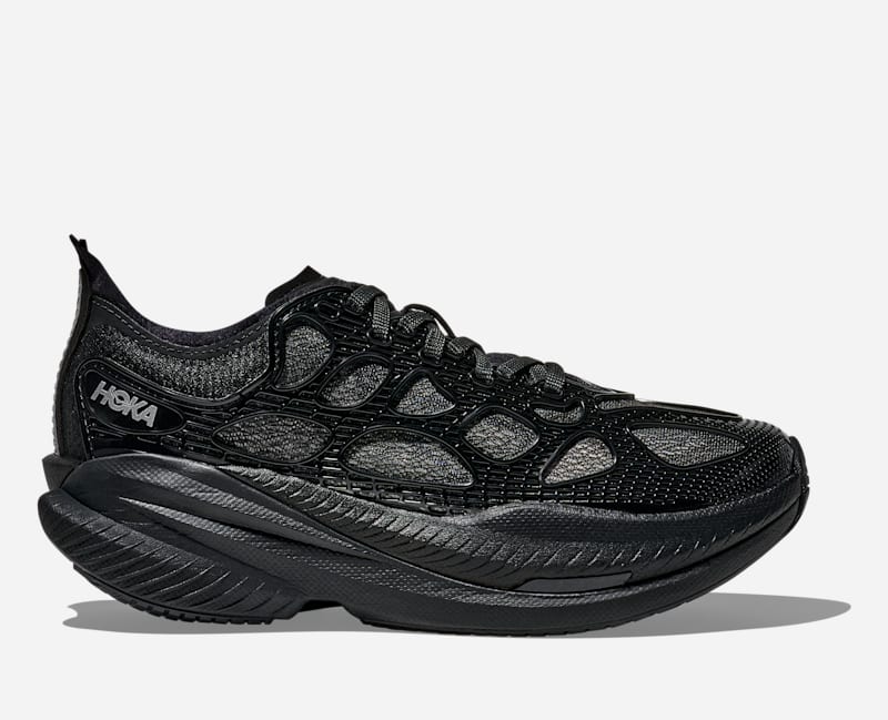 HOKA Mach X Caged Lifestyle Shoes Black Midnight Blue