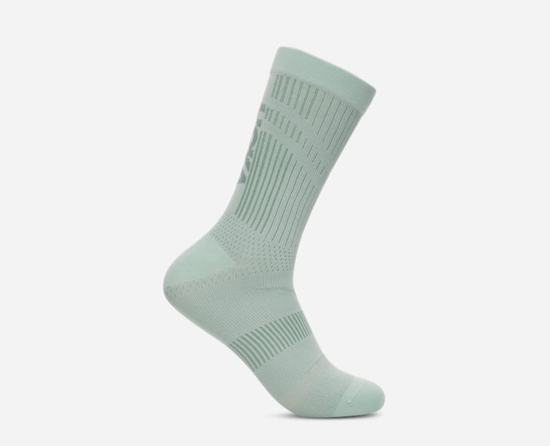 HOKA Trail Run Crew Sock in Sage