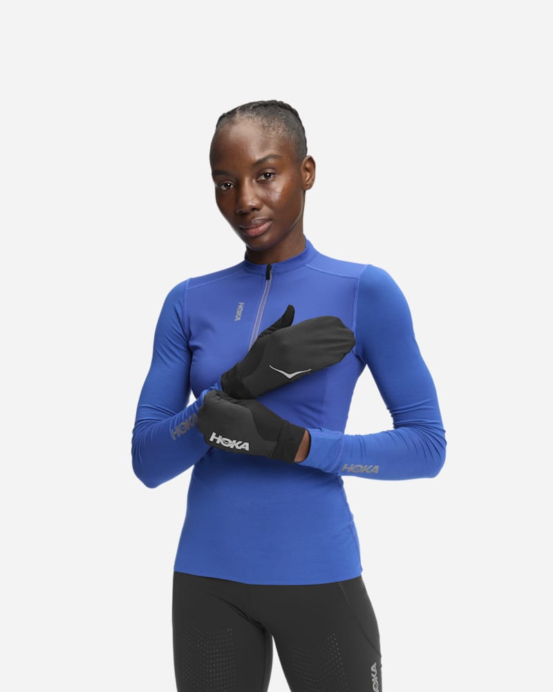 HOKA Trail Run Mitten Blackedium