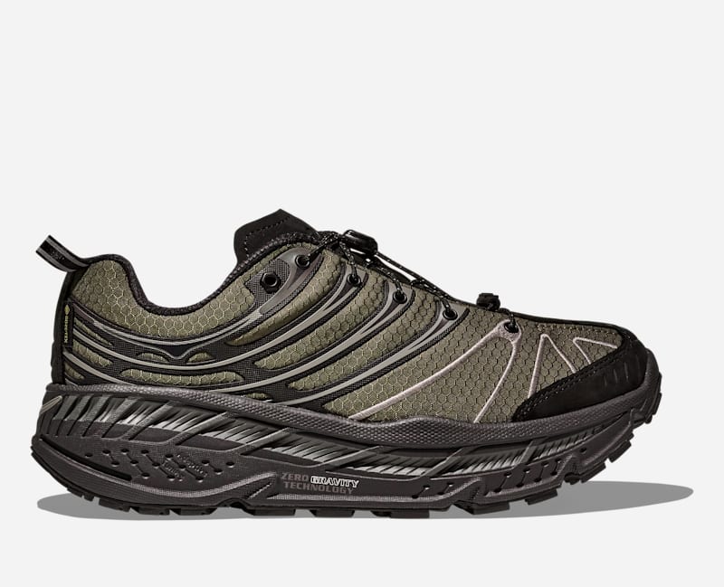 HOKA Stinson Evo Gore-Tex Haven Lifestyle Shoes Jet Black Tarmac
