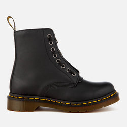 Dr. Martens Women's 1460 Pascal Front Zip Arcadia Leather 8Eye Boots Black