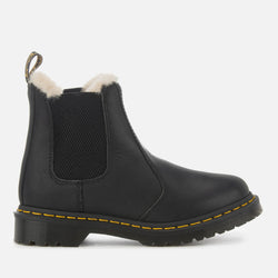 Dr. Martens Women's 2976 Leonore Faux Fur Lined Chelsea Boots Black