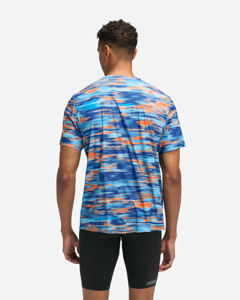HOKA Airolite Short Sleeve Topin Blue Blurr