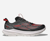 HOKA Mach Remastered Lifestyle Shoes in Carbon Black Habanero