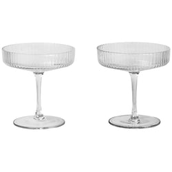 Ferm Living Ripple Champagne Saucer (Set of 2)