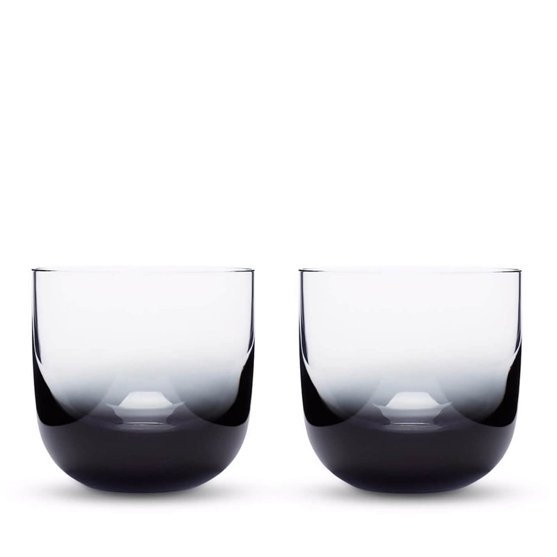 Tom Dixon Tank Whiskey Glass x2 - Black