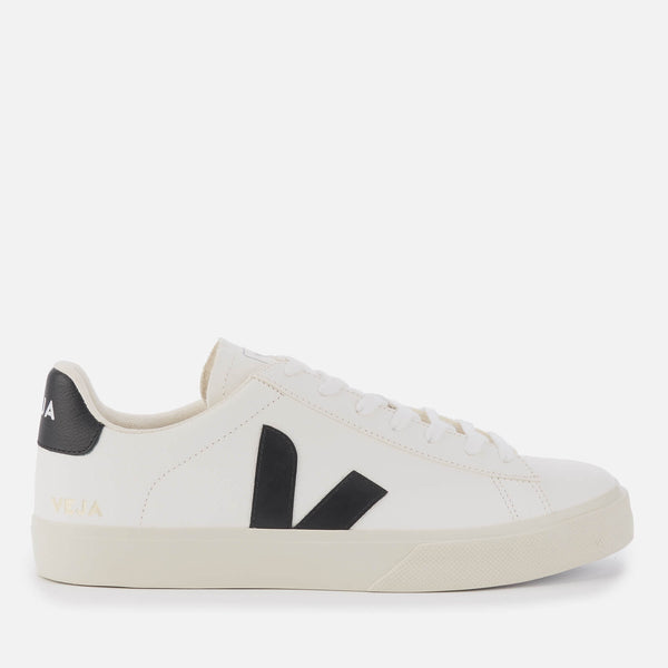 Veja Men's Campo Chrome Free Leather Trainers - Extra White/Black /EU 41