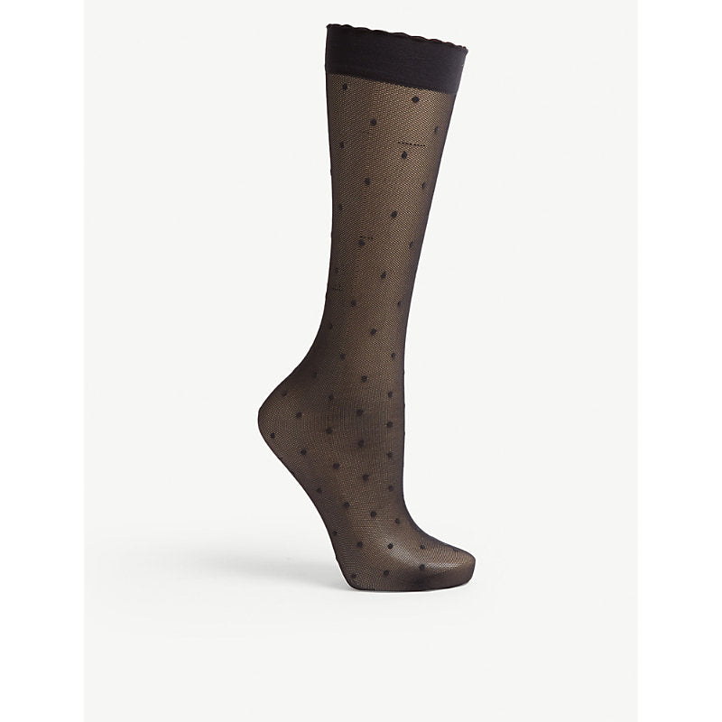  Falke Polka dot knee-high knitted socks