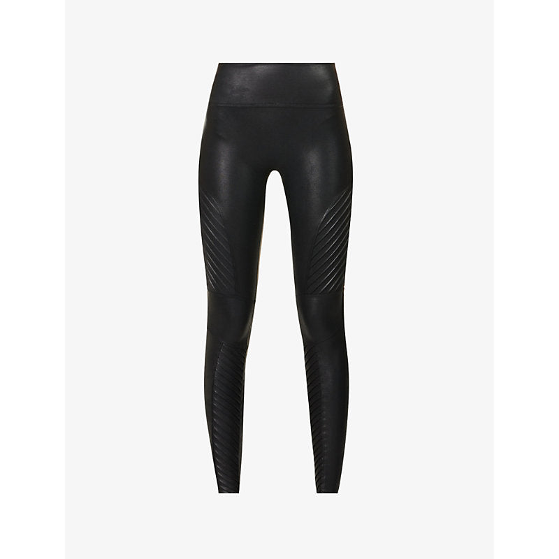  Spanx Moto faux-leather leggings