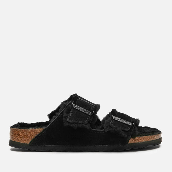 Birkenstock Women's Arizona Slim Fit Shearling Double Strap Sandals