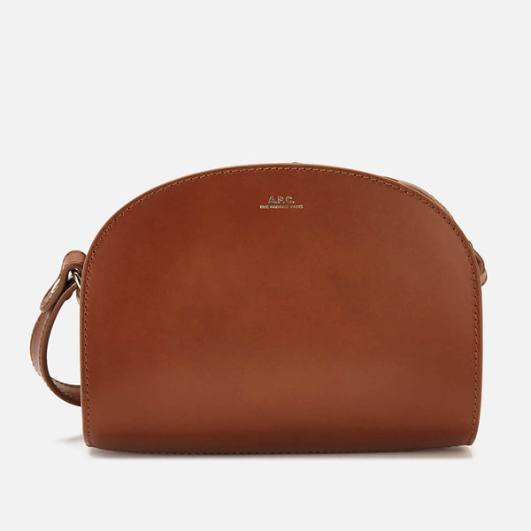 A.P.C. Clutch Demi-Lune Leather Bag