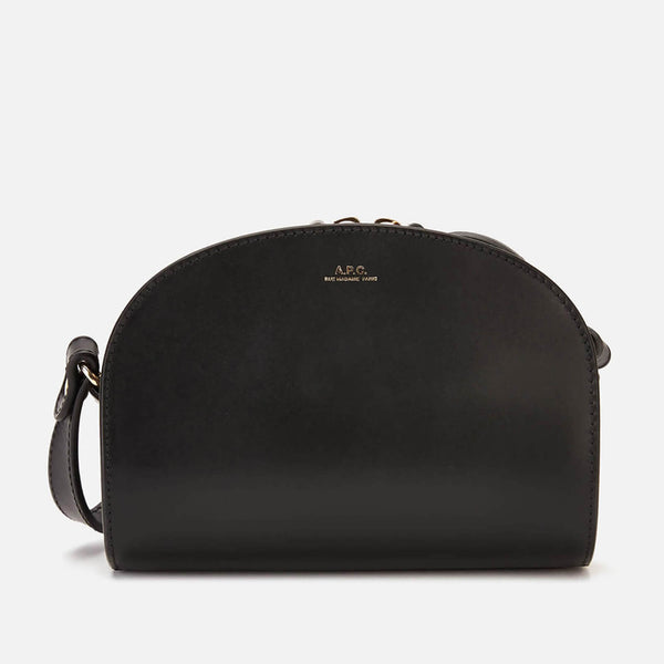 A.P.C. Clutch DemiLune Leather Bag