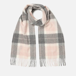 Barbour Women's Tartan Scarf Pink/Grey Tartan