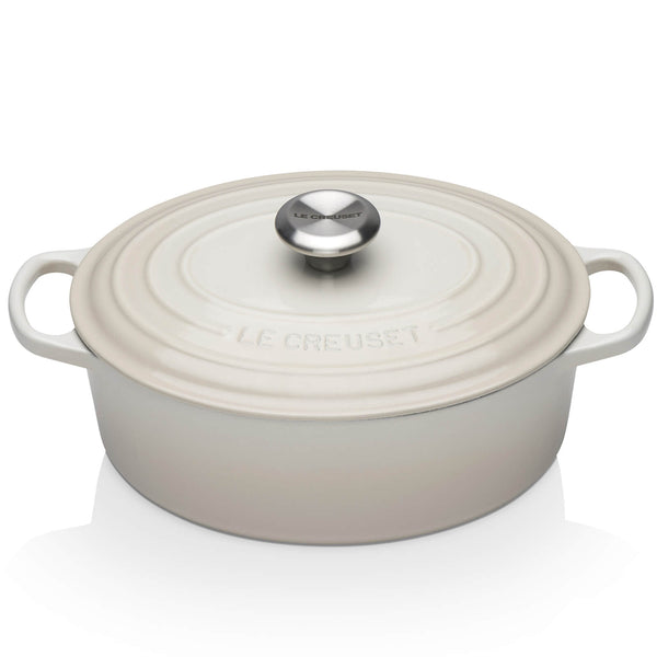 Le Creuset Signature Cast Iron Oval Casserole Dish - 27cm - Meringue