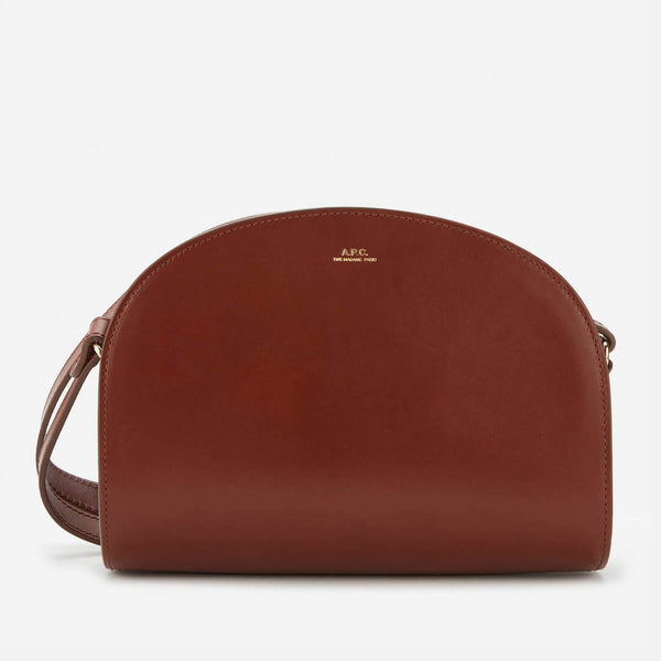 A.P.C. Clutch Demi-Lune Leather Bag