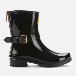 Barbour International Women's Mugello Biker Wellies Black