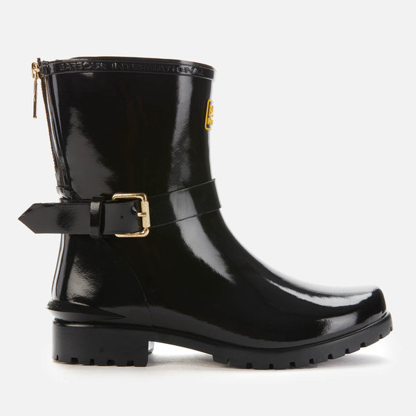 Barbour International Women's Mugello Biker Wellies Black