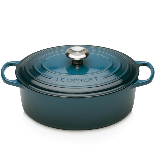 Le Creuset Signature Cast Iron Oval Casserole Dish - 27cm - Deep Teal