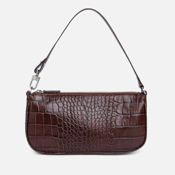 BY FAR Women's Rachel Croco Bag - Nutella