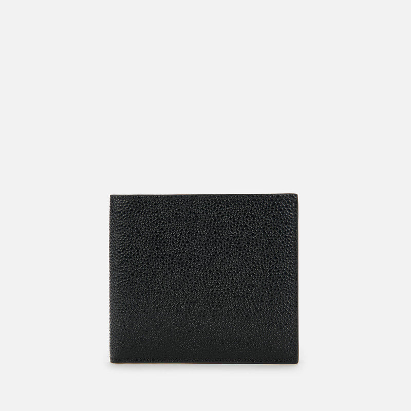 Thom Browne Men's Billfold Wallet In Pebble Grain Black