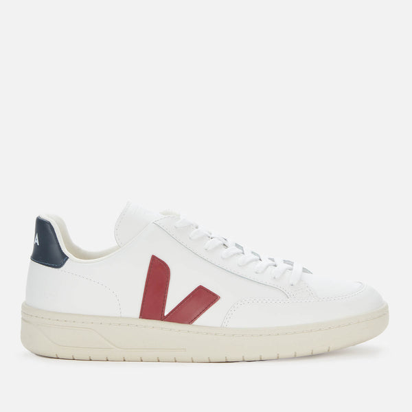 Veja Men's V-12 Leather Trainers - Extra Whitearsala/Nautico 