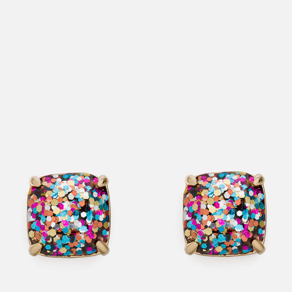 Kate Spade New York Women's Small Square Stud Earrings Multi Glitter