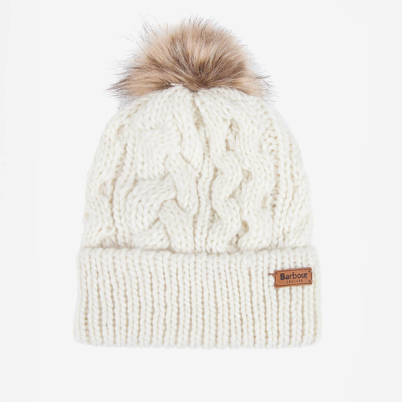 Barbour Women's Penshaw Cable Knit Beanie Cloud