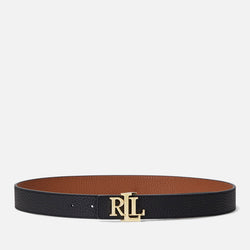 Lauren Ralph Lauren Women's Reversible 30 Medium Belt Black/Lauren Tan