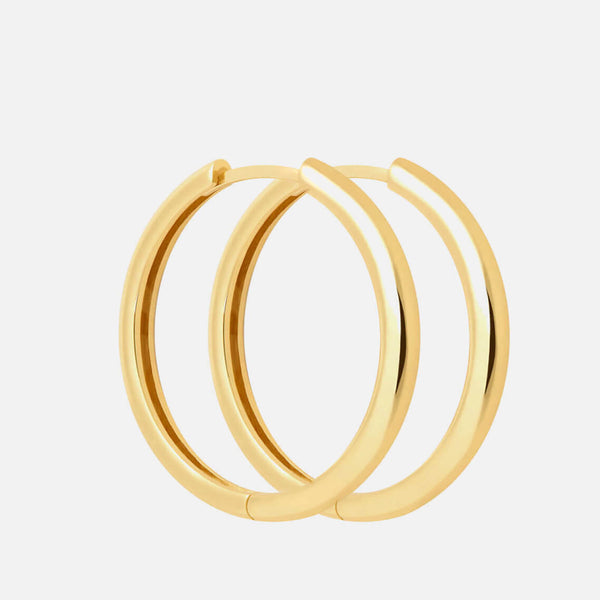 Astrid & Miyu Women's Simple Hinge Hoops In Gold Gold