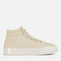 Stepney Workers Club 's Varden Canvas Hi-Top Trainers - Raw Ecru 