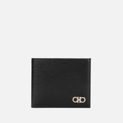 Ferragamo Men's Revival Gancio Bicolour Wallet - Black