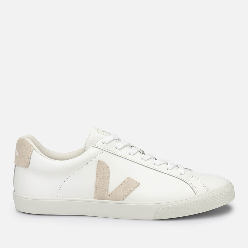 Veja Women's Esplar Leather Low Top Trainers - Extra White/Sable 