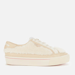 Coach Women's Citysole Shearling Platform Trainers - Natural/Chalk 