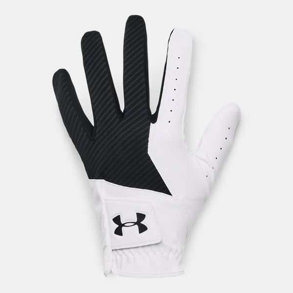 Under Armour Medal Golf Glove Black White Black