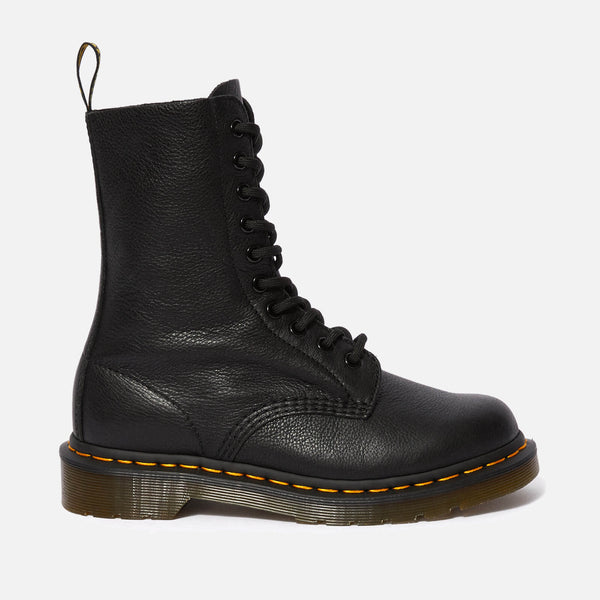 Dr. Martens Women's 1490 Virginia Leather 10Eye Boots Black