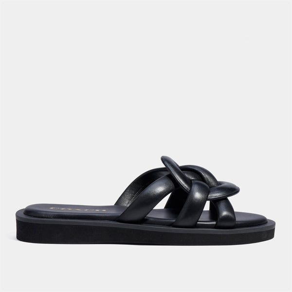 Coach Women's Georgie Leather Slide Sandals 