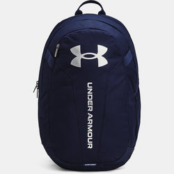 Under Armour Hustle Lite Backpack Midnight Navy Midnight Navy Metallic Silver