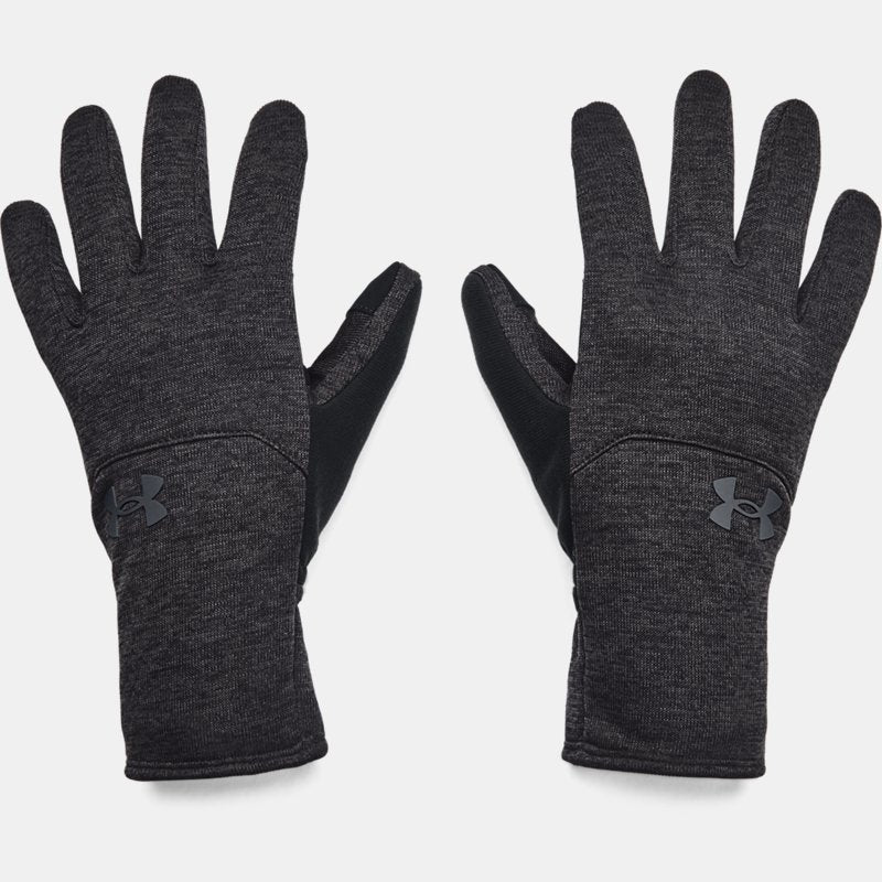 Under Armour Storm Fleece Gloves Black Jet Gray Pitch Gray