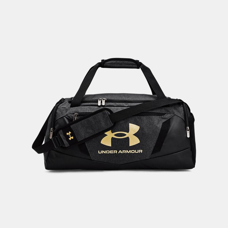 Under Armour Undeniable Small Duffle Bag Black Medium Heather Black Metallic Gold OSFM