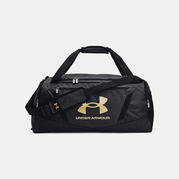 Under Armour Undeniable Medium Duffle Bag Black Medium Heather Black Metallic Gold OSFM