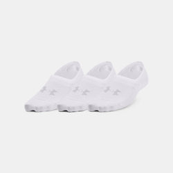 Under Armour Breathe Lite Ultra -Pack Low Liner Socks White Mod Gray