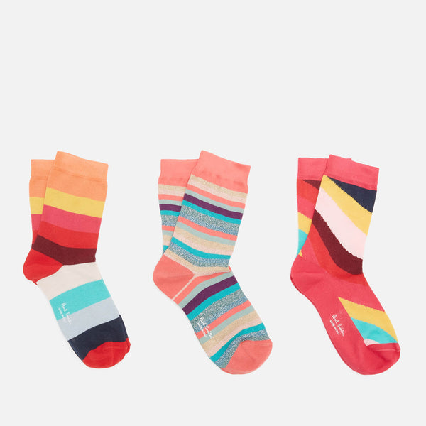 Paul Smith Cotton-Blend Knit Three-Pack Socks