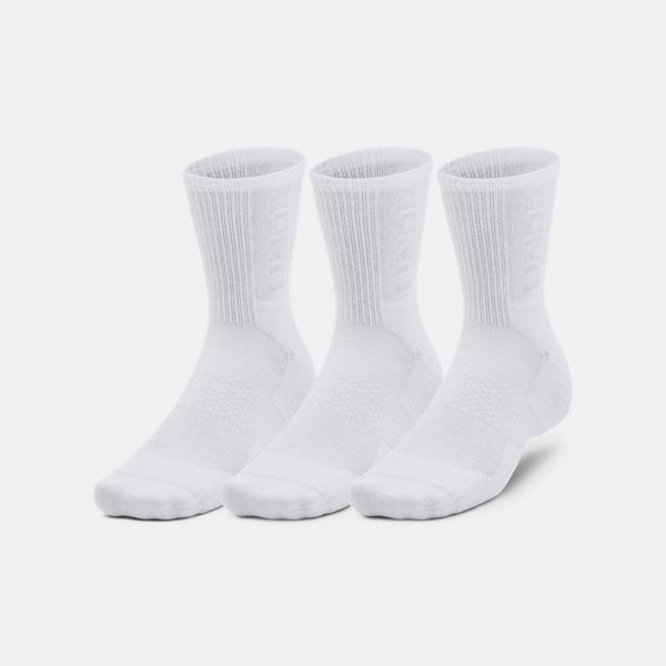 Under Armour -Maker -Pack Mid-Crew Socks White Mod Gray