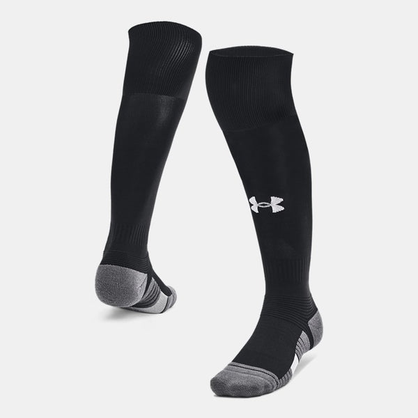 Under Armour Magnetico Over-The-Calf Socks Black Pitch Gray White