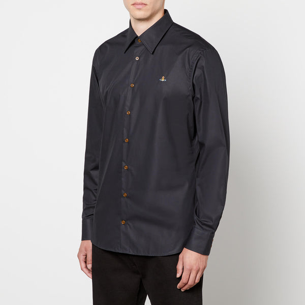 Vivienne Westwood Ghost LogoEmbroidered CottonPoplin Shirt