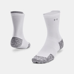 Under Armour ArmourDry™ Run Cushion Mid-Crew Socks White Reflective