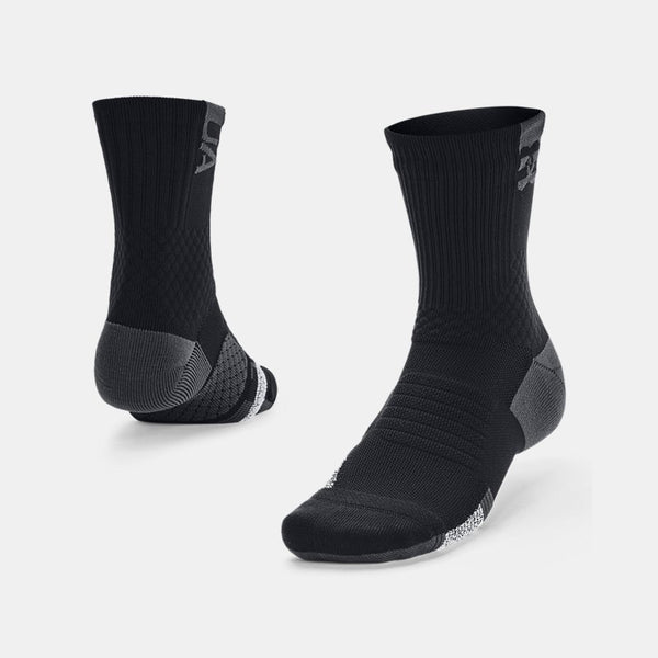 Under Armour ArmourDry™ Playmaker Mid-Crew Socks Black Jet Gray Jet Gray