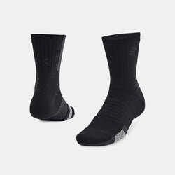 Curry ArmourDry™ Playmaker Mid-Crew Socks Black Anthracite Black