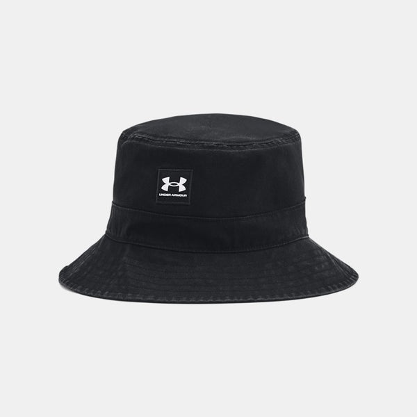 Under Armour Branded Bucket Hat Black White